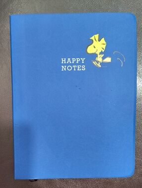 Peanuts Graphique Journal Book Blue With Woodstock Happy Notes